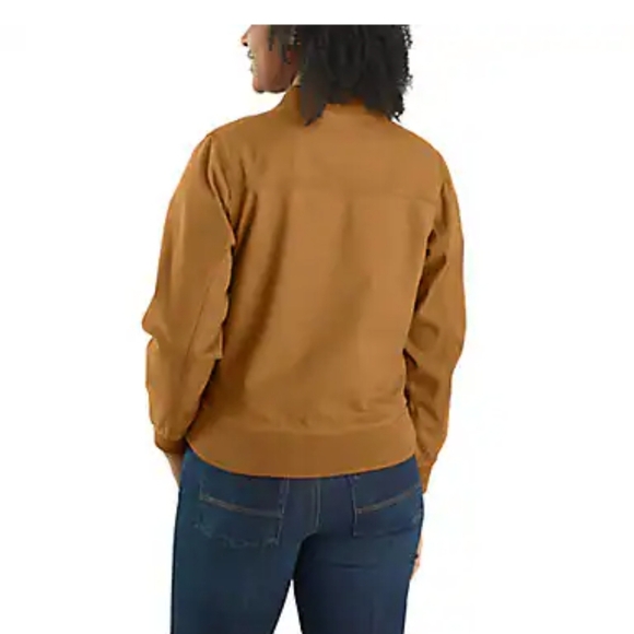 Carhartt Women's BLACK Bomber Jacket FREE CARHARTT BEANIE WITH PURCHASE - Picture 2 of 3